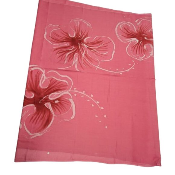 Cover Up Handpainted Cotton Batik Coverups Strapless Dress Wrapskirt Home Accent - Picture 1 of 6